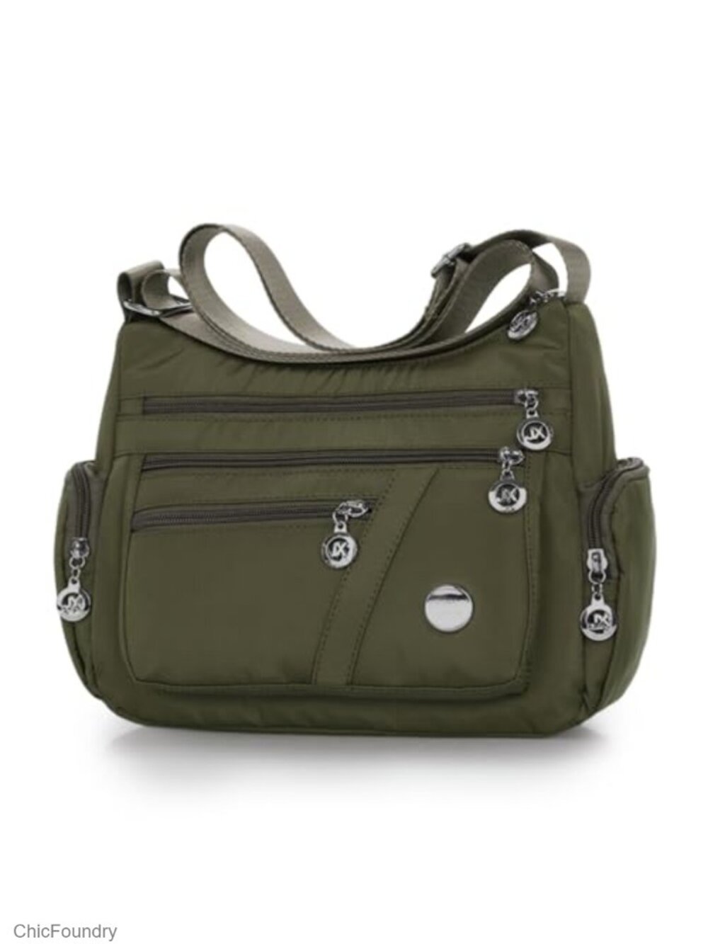 Nylon Crossbody Bag for Women Waterproof Multi-Pocket Travel Shoulder Tote
